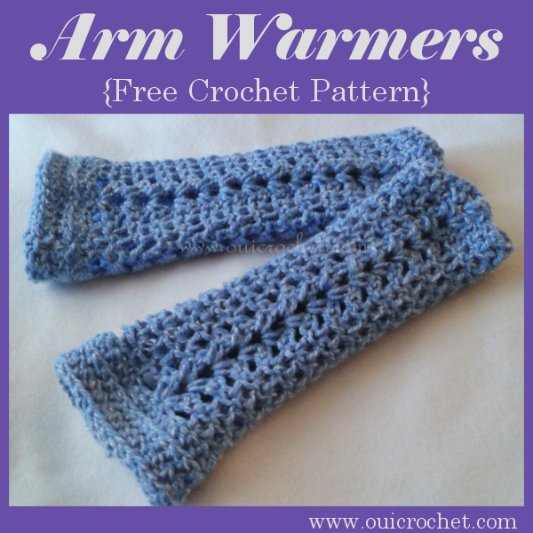Arm Warmers {Free Crochet Pattern} - Oui Crochet